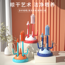 Bottle washing brush freshly born baby special Srints suit three-in-one silicone Portable Straw Pacifier Cleaning