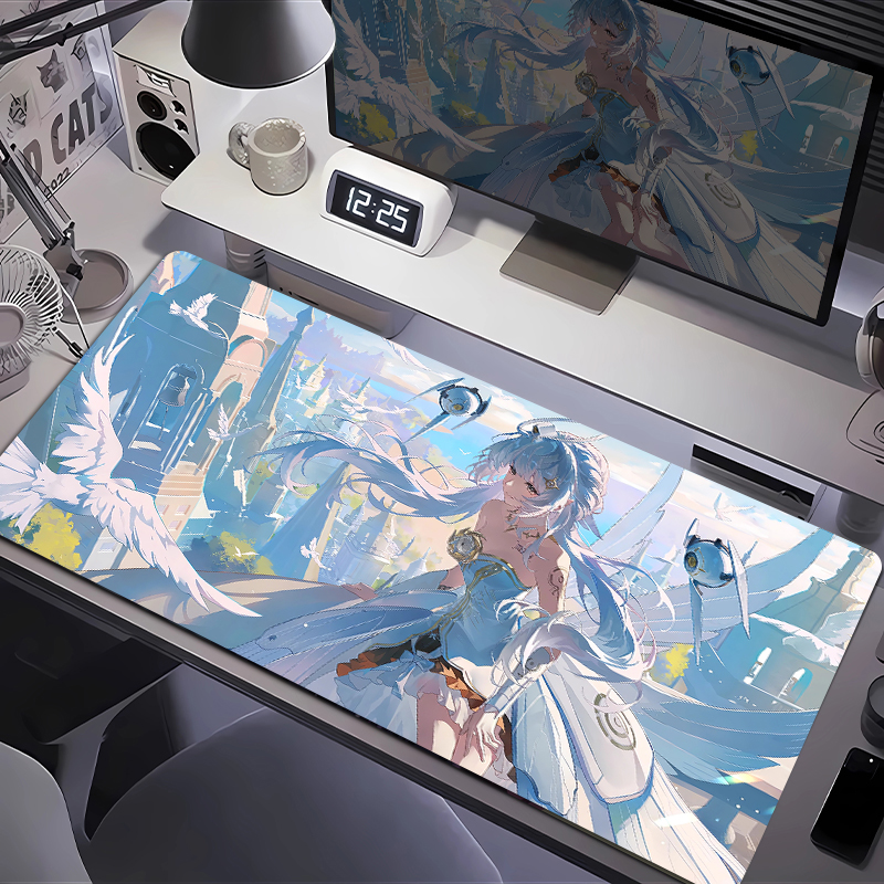 战双帕弥什动漫锁边鼠标垫超大电竞游戏宿舍电脑办公垫防滑键盘垫 - 图1
