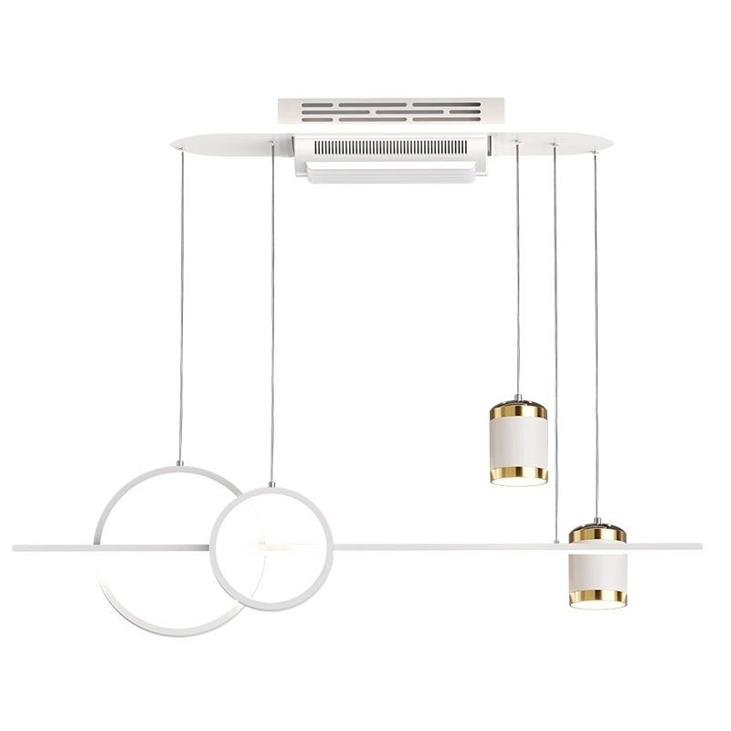 无叶餐厅风扇灯2025新款意式极简用一体吧台饭厅餐桌吊扇灯创意家,淘宝优惠券,粉丝福利购,淘宝优惠卷