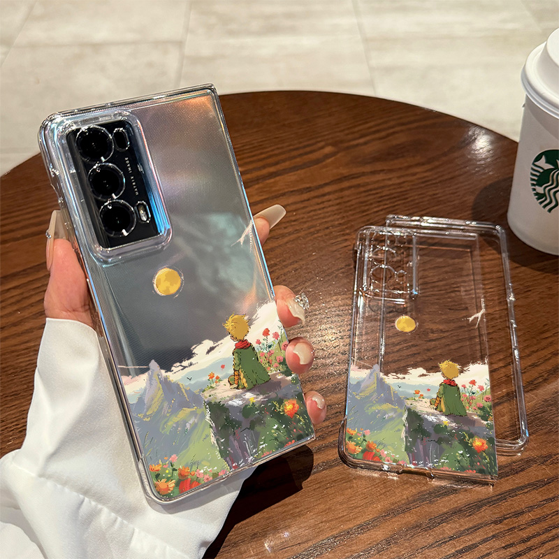 拾壳适用荣耀MagicV3手机壳新款全包防摔卡通小王子magicVs2折叠屏保护套个性Vs3女款V2至臻版透明超薄magic - 图0