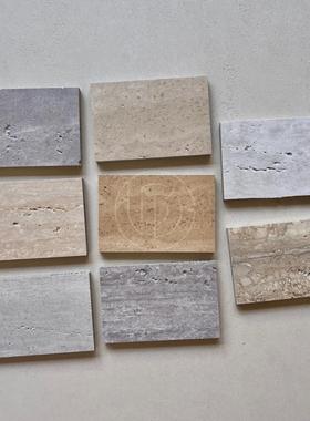 天然洞石托盘置物盘洗漱台大理石长方形首饰品收纳盘子酒店展示盘