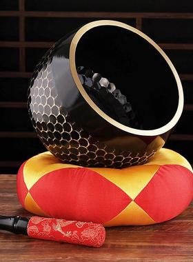 弘德铜磬铜钵佛音碗颂钵疗愈工具修行钵法器黄铜庆盂冥想钵钵音碗