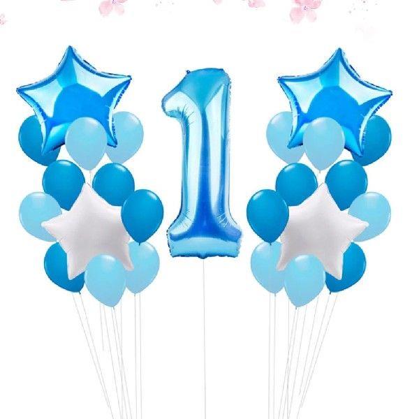 25 Pcs Wedding Number Balloon First Birthday Balloons Baby - 图2