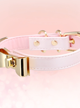 蝴蝶结皮质choker项圈可定制