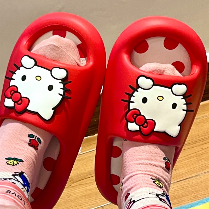 hellokitty拖鞋三丽鸥室内家居浴室洗澡防滑女夏外穿可爱2024新款 - 图0