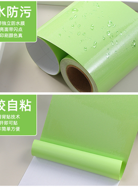 珠光烤漆亮面防水防油贴纸腰线贴
