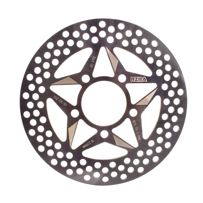 RZMA新款碟刹盘固定盘五孔220/245适用极核AE4/AE8原装电机轮毂 - 图3