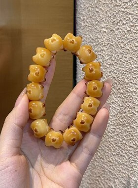炭烤菩提根柯基屁股散珠配珠隔珠手串手持文玩配饰