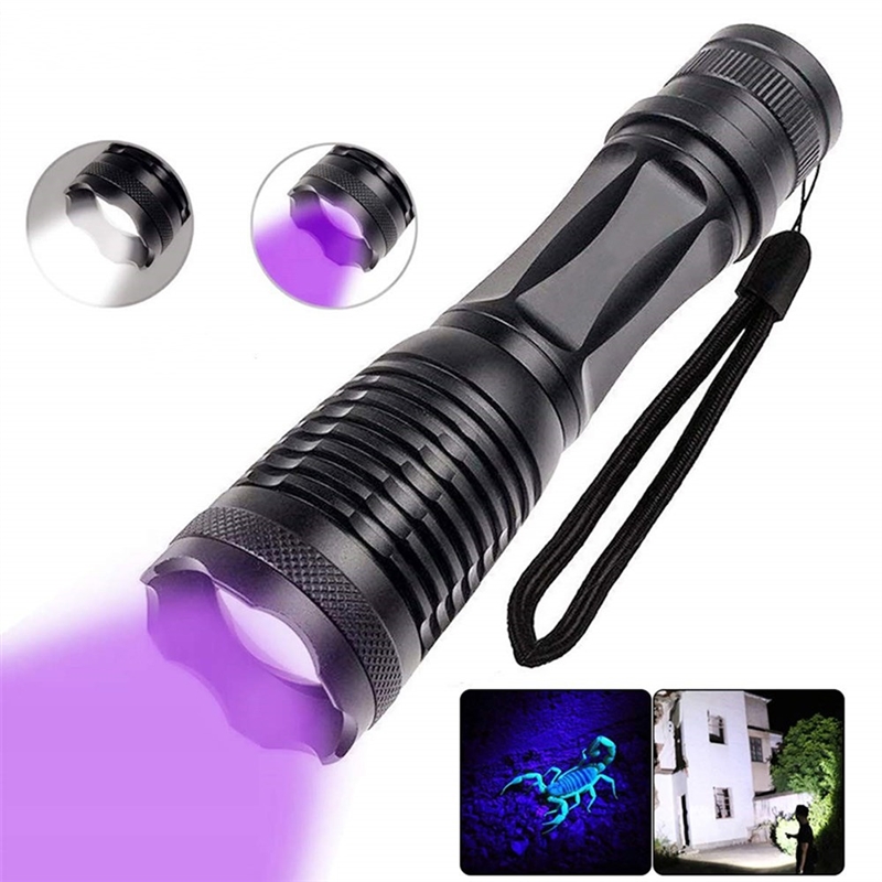 395nm UV Flashlight LED Torch Lamp Ultraviolet Urine Detecto - 图2