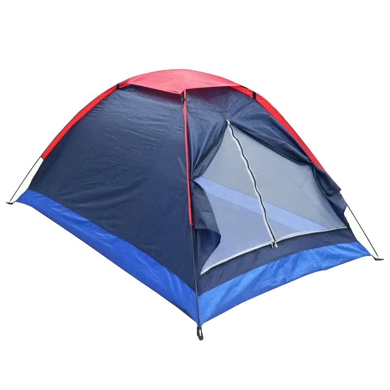 Outdoor Camping Tent 2 Person Single Layer Windproof Waterpr - 图0