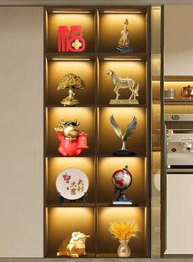 速发客厅艺工大气上档次轻奢高档酒柜装饰品摆件餐边柜摆设端高品