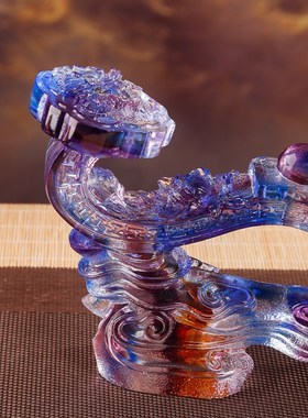 速发琉璃家礼意客厅摆件玉居饰品玄关酒柜装饰品开业礼物乔迁新居