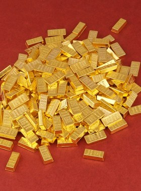 速发创意金砖合业摆件迷你新金条招财元宝开金乔迁小婚礼品家居装