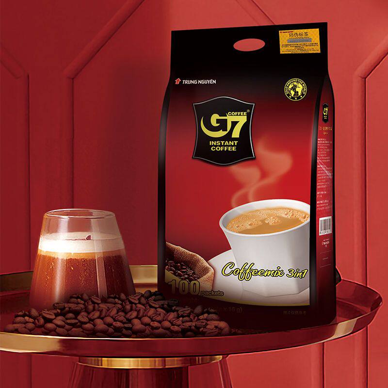 中原G7咖啡三合一速溶咖啡粉原味100条装