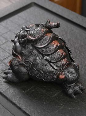 ft金蟾陶瓷厅家居装饰F77TMM8T摆茶件客酒艺柜办公室桌面工品宠可