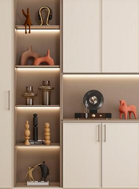 高档复古酒柜软装饰MLB-2412原木风大地色艺品术家客厅居组合摆品