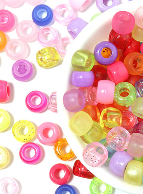 Hair beads pony beads hole Plastic Hair Bead Accessories