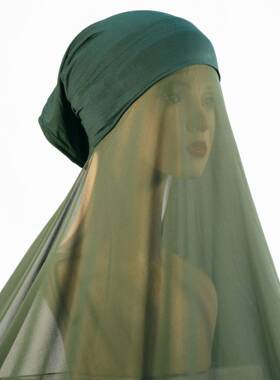 Pearl Chiffon Women's Set Integrated Long Scarf 套装一体长巾