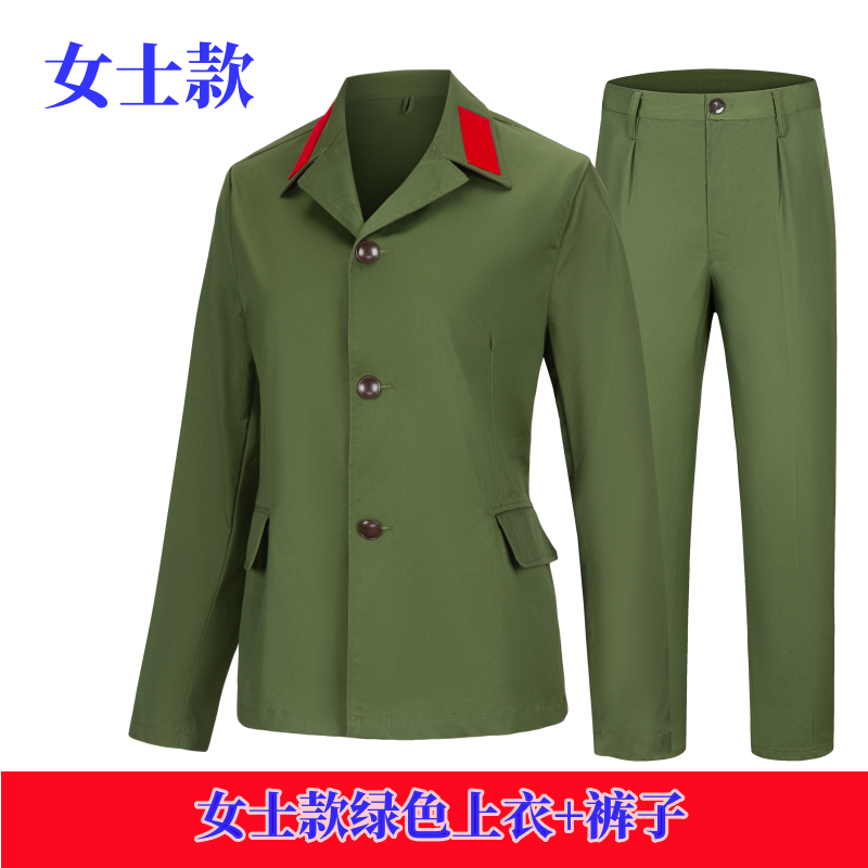 正宗的确良65式军套装涤卡军干服老兵战友聚会服装六五式男女衣服 - 图3