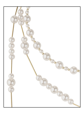 弗弗西FFX大华珍珠双层项链女[原创破碎幕光]轻奢叠戴流苏毛衣链