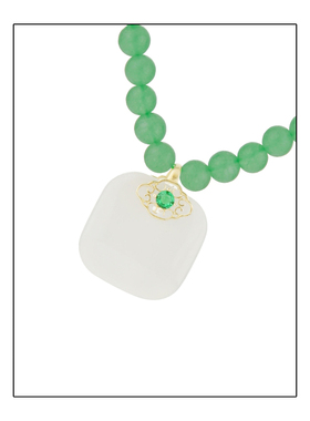 弗弗西FFX新中式国风玉髓项链女【青衣谣】轻奢小众配饰小众设计