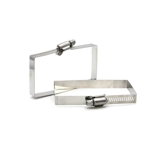 304不锈钢g方形卡箍桥架抱箍光伏电缆喉箍线槽抱箍管夹箍固定 - 图2