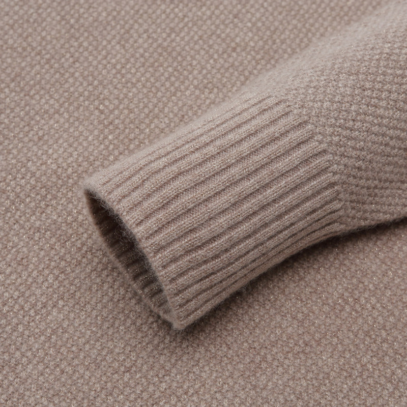 一眼心动~爱心&小兔子！纯羊绒衫圆领套头毛衣女宽松厚冬立体绣花,淘宝优惠券,粉丝福利购,淘宝优惠卷