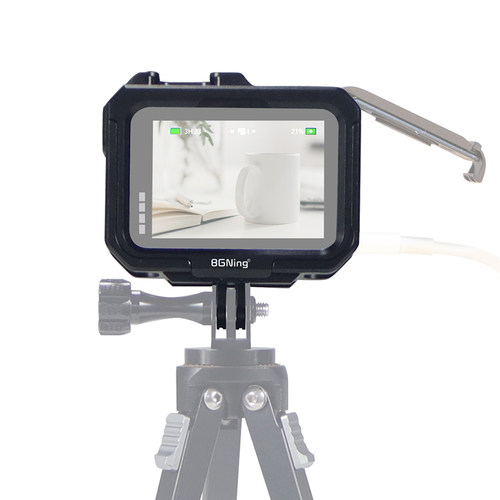 BGNing 适用GoPro13兔笼运动相机GoPro12/11/10/9相机金属兔笼可安装M52滤镜铝合金兔笼保护框 - 图0
