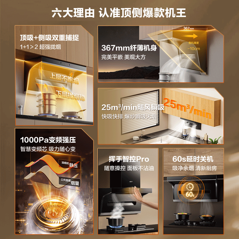 老板名气顶侧双吸抽油烟机燃气灶套餐烟灶套装家用厨房吸烟机5508