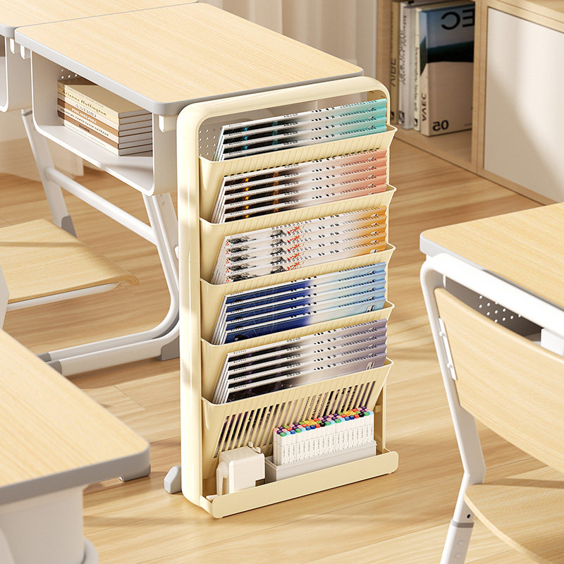 uforu奶油风落地书架桌边靠墙可移动夹缝不占空间儿童绘本杂志架,淘宝优惠券,粉丝福利购,淘宝优惠卷