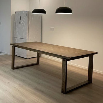 Mobien ໄມ້ແຂງສີ່ຫລ່ຽມຫ້ອງຂະຫນາດນ້ອຍຕາຕະລາງ dining Nordic minimalist minimalist ຕາຕະລາງການສຶກສາ retro