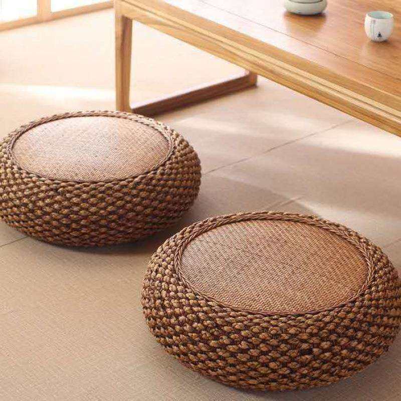 藤编客厅编家用地上坐垫加厚圆形榻榻米日式拜佛坐墩打坐垫,淘宝优惠券,粉丝福利购,淘宝优惠卷