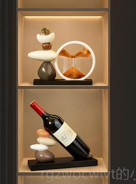 新款时来运件转流沙画摆高级感小众办公室家客厅玄关电居视柜装饰