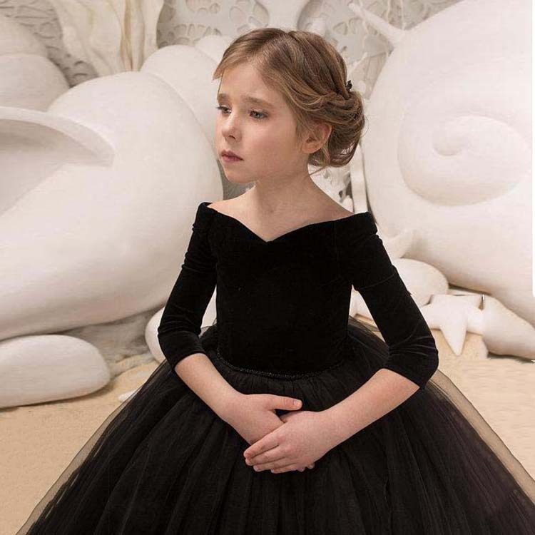 女童晚礼服公主裙2021小主持人洋气走秀大童钢琴儿童拖尾演出礼服,淘宝优惠券,粉丝福利购,淘宝优惠卷