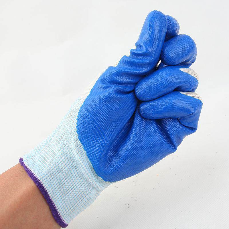N51动防8丁腈维机械劳保耐磨带挂胶皮透气尼龙水劳干活手修套,淘宝优惠券,粉丝福利购,淘宝优惠卷