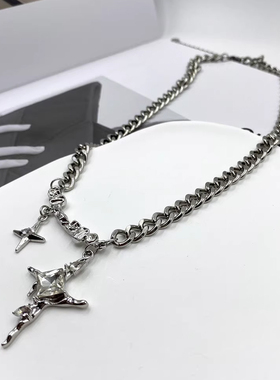 美式古巴项链男款高级感轻奢