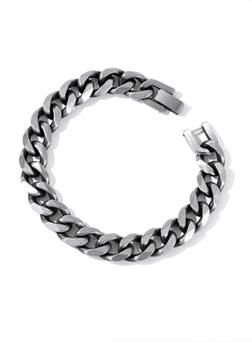 夏天清冷感古巴手链男钛钢不掉色