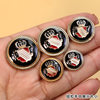 Yiqiao British Style Crown Metal Button Academy