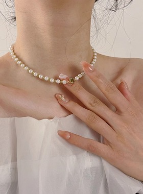 珍珠项链女2024新款爆款轻奢小众