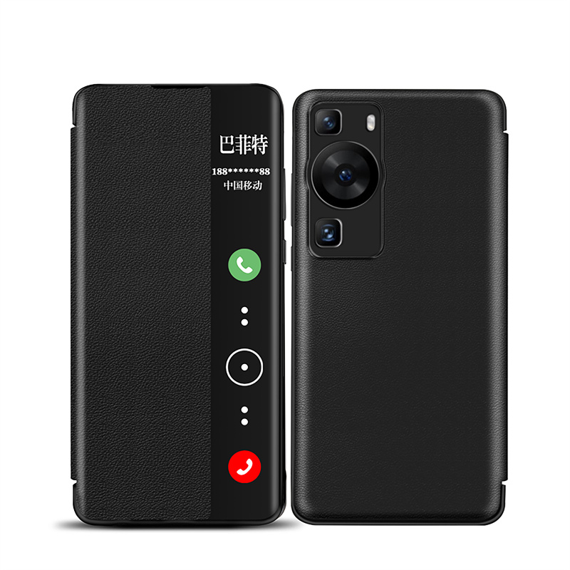 适用新款华为p60pro手机壳全包硅胶防摔p60高级素皮翻盖皮套p60art高档商务男士官方荣耀p60por专用5g软壳pr0 - 图0