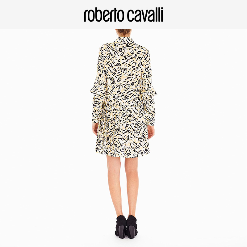 RC女士裙子 长袖休闲连衣裙Roberto Cavalli - 图0