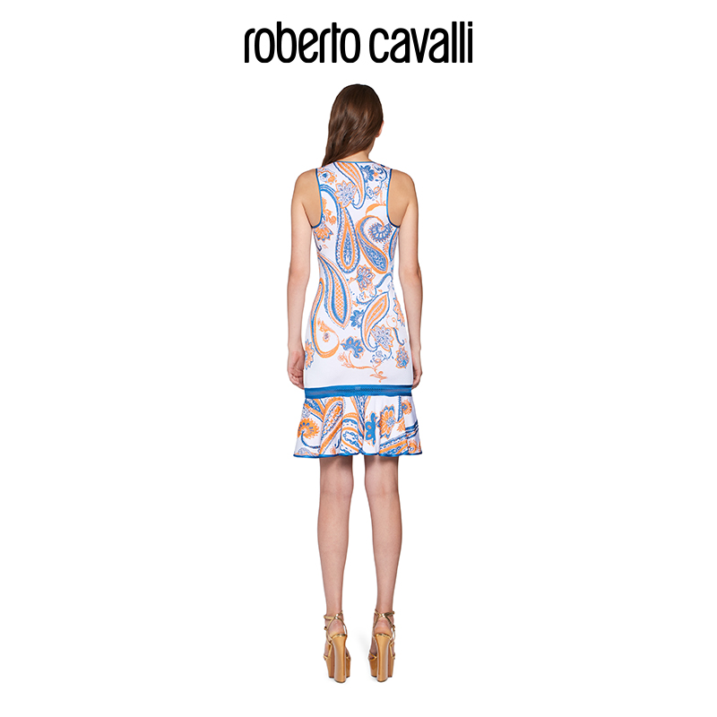 RC女士连衣裙 休闲无袖修身连衣裙Roberto Cavalli - 图0