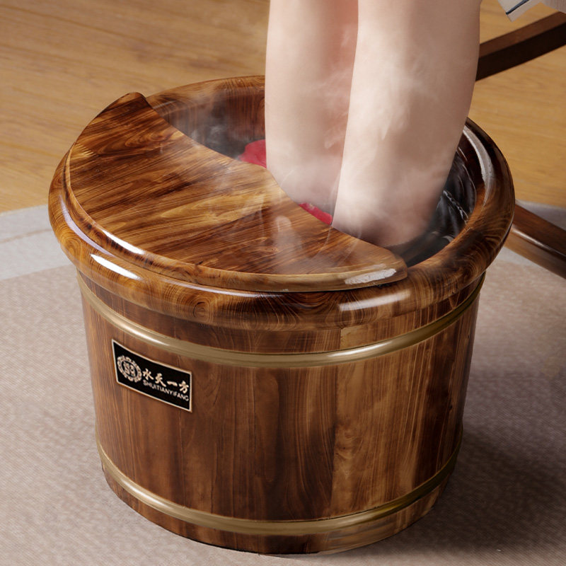碳化泡脚桶木桶实木保温洗脚盆泡脚盆木盆家用养生香柏木质足浴桶,淘宝优惠券,粉丝福利购,淘宝优惠卷