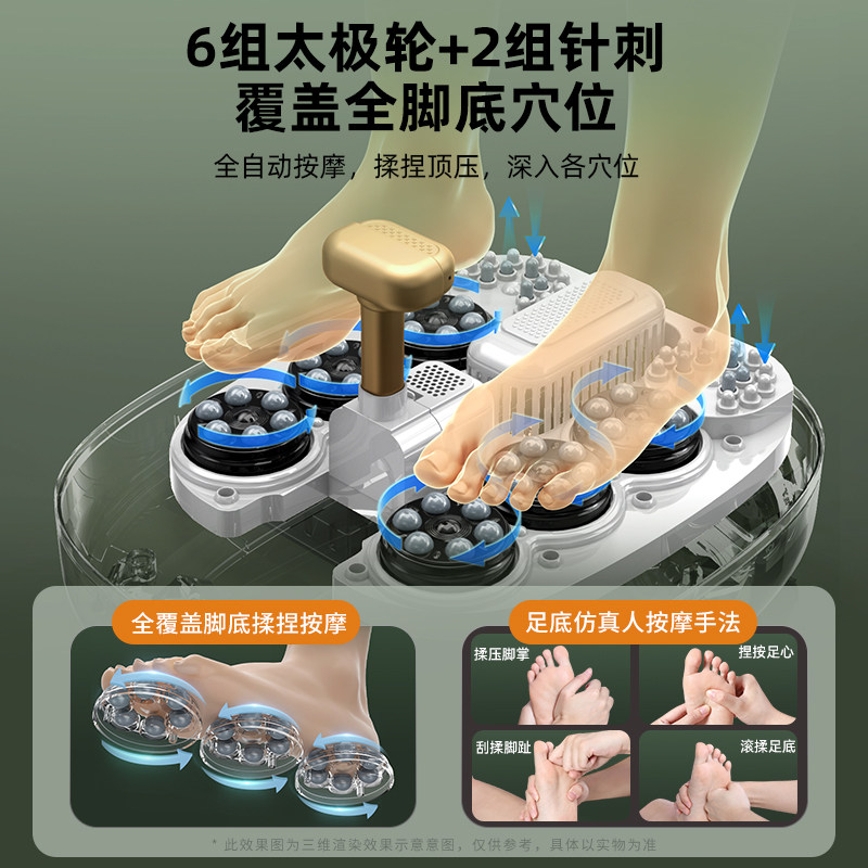 奥克斯泡脚桶全自动电动按摩足浴盆加热家用恒温洗脚盆高深足浴器,淘宝优惠券,粉丝福利购,淘宝优惠卷