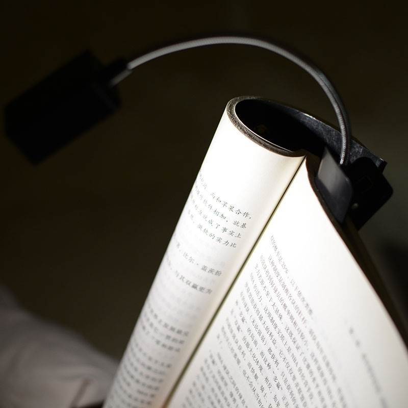 LED便携书签阅读看书灯充电灯迷你平板夜间护眼小夜灯夹子被窝灯 - 图1