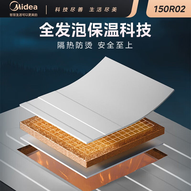 【政府补贴】美的高温消毒柜二星碗柜家用小型官方150R02 - 图1