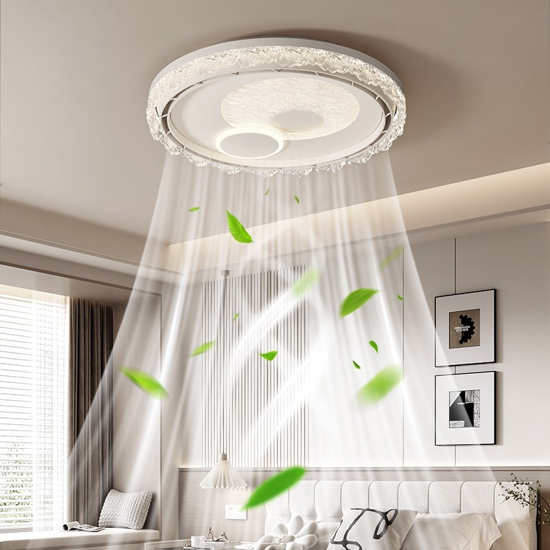 北欧无叶静音风扇灯全光谱护眼简吸顶灯隐形吊扇灯约家用卧室餐厅,淘宝优惠券,粉丝福利购,淘宝优惠卷