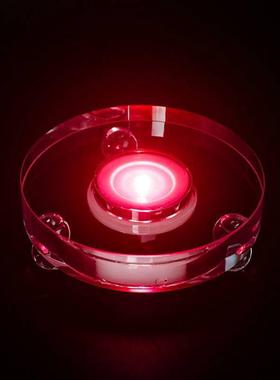 创意红酒白酒瓶展示专用水晶灯座单白光充电款水晶发光灯底座刻字