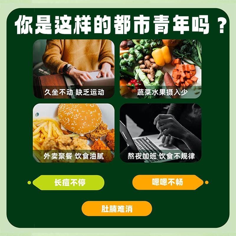 VitaBrick决明子膳食纤维咀嚼果蔬菊粉片大餐救星官方正品-图1