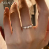 Balance Beam Pearl Ring S925 Sterling Silver Niche Design
